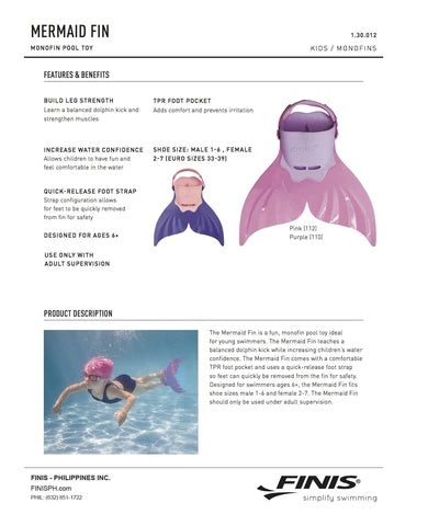 Mermaid Monofin-Pacifica Pink